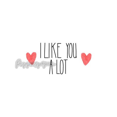 I Like You A Lot Greetings Card Love Card Valentines Card Etsy