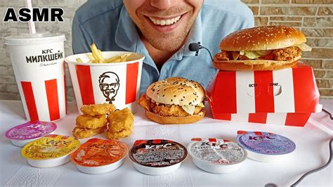 ASMR MCDONALD S KFC CHICKEN NUGGETS MUKBANG OREO MCFLURRY FILLET BIG MAC FRIES AMERICAN EATING