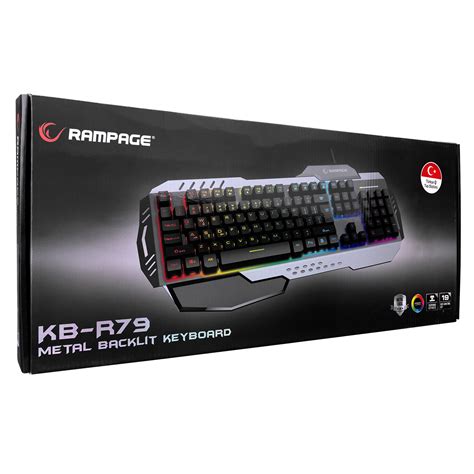 Rampage Kb R79 Rainbow Backlit Usb Gaming Q Multimedia Keyboard Segment
