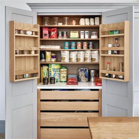 This well organized kitchen pantry gives us some serious pantry goals! Top 70 Best Kitchen Pantry Ideas - Organized Storage Designs