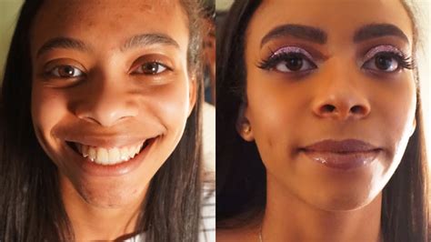 Quick Prom Makeover First Time Wearing Full Face Of Makeup Youtube