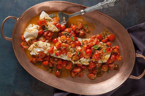 Oven Roasted Cod With Tomato Basil Sauce