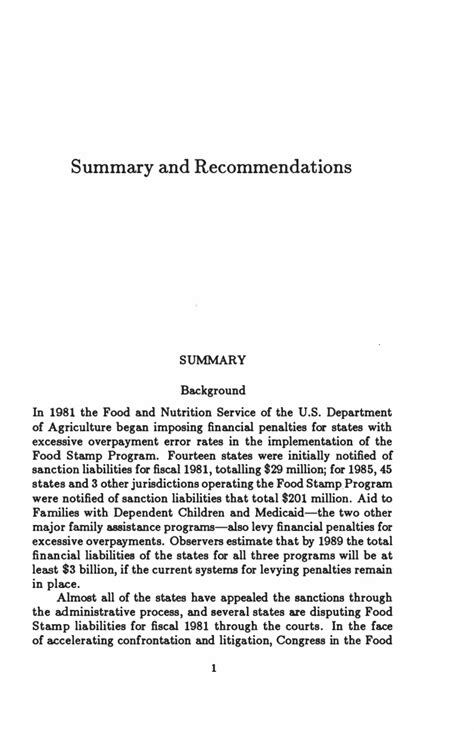 SUMMARY AND RECOMMENDATIONS | Rethinking Quality Control: A New System