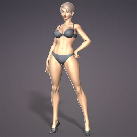 Female Character Base Model Turbosquid Hot Sex Picture