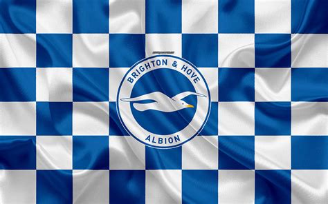Brighton And Hove Albion Fc 4k Logo Creative Art Blue And White