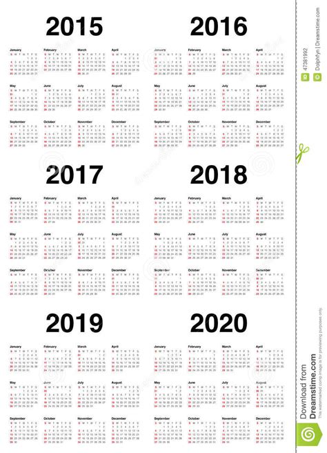 2018 2019 2020 Calendar