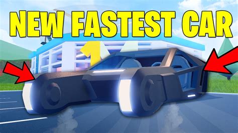 New Fastest Car In Jailbreak Jailbreak Blade Vehicle Update New Radio