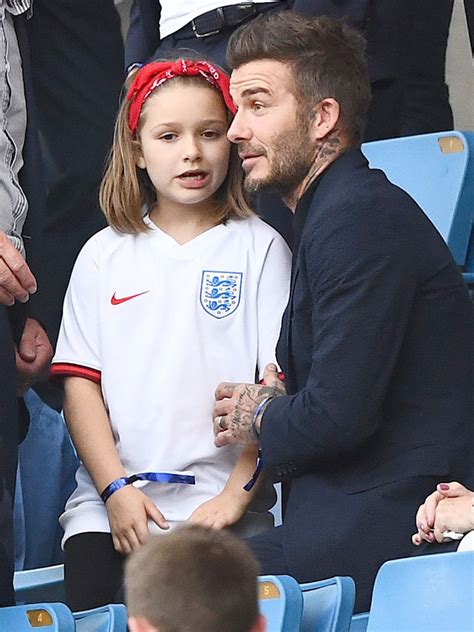 David Beckham Lets Daughter Harper Do His Makeup In New Photo