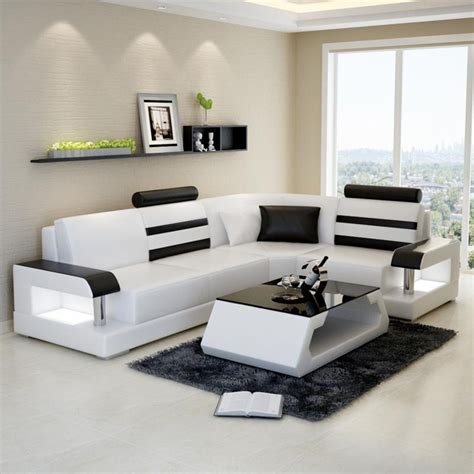 L Shaped Sectional Leather Sofa Howard Set Modern Leather Sectional