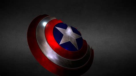 Captain Americas Broken Shield Updated Download Free 3d Model By