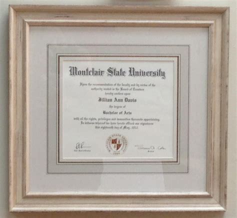 Unique Style Of Framing Diploma Hand Painted French Mat With Larson