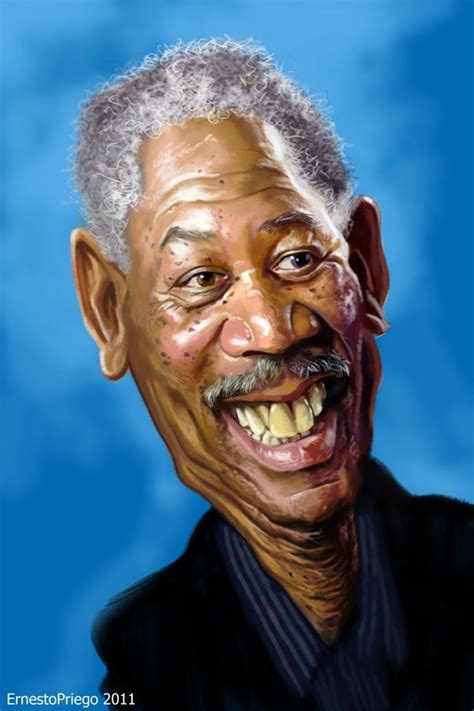 Morgan Freeman Caricature Caricature Drawing Celebrity Caricatures