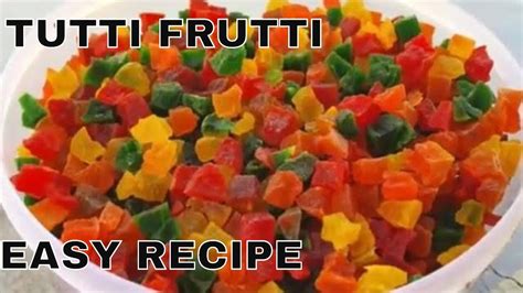 तरबज क छलक स बनए टट फरट Tutti Frutti Recipe Homemade