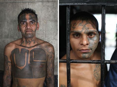 Adam Hinton Photographs Of El Salvadors Ms 13 Members In The Penal De