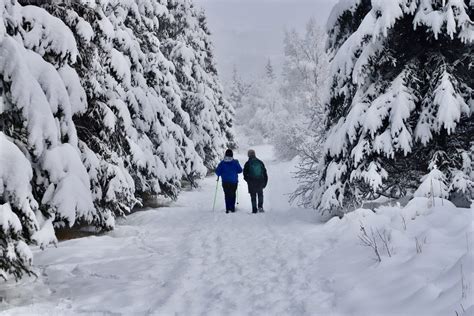 Two Women Take A Winter Hike In Anchorage Alaska Alaska Public Media