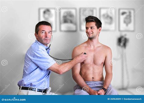 Doctor Doing A Examination Stock Image Image Of Color