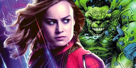 Captain Marvel Admits Hulk Is The Strongest Avenger