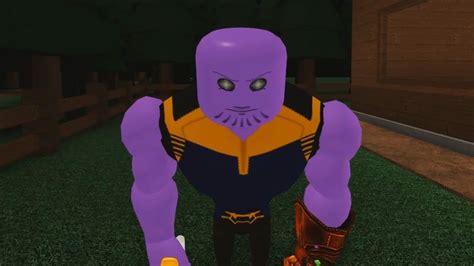 Playing As Thanos Roblox Bakon Piggy New Update Youtube