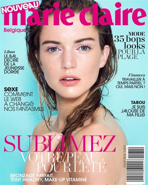 Marie Claire Belgium July 2014 Cover Marie Claire Belgium