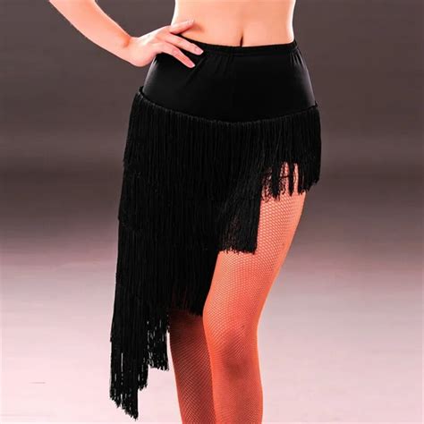 Latin Skirt Adult Tassel Dance Skirt Female Dance Wear Tango Dress