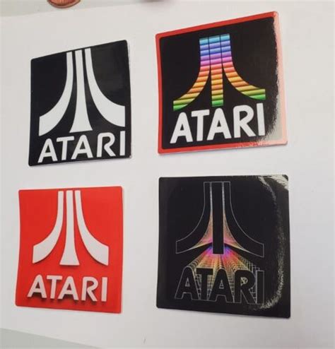 Atari Vintage Logo Vinyl Decal Variety Pack 4 Worldwide 🌐 Shipping Ebay