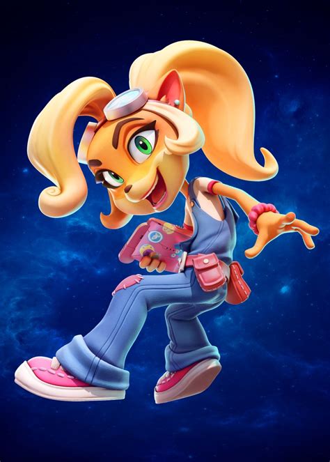 Coco Bandicoot Poster Picture Metal Print Paint By Crash Bandicoot