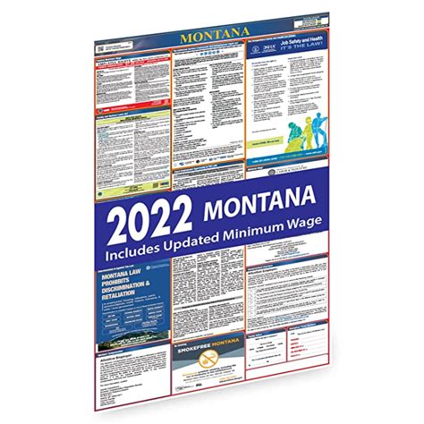 Buy Montana 2022 Labor Law Poster All In One State And Federal Labor