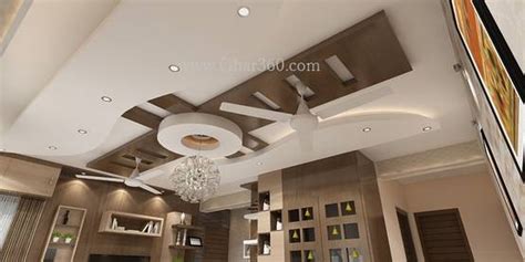 False Ceiling Design For Living Room With Two Fans Shelly Lighting