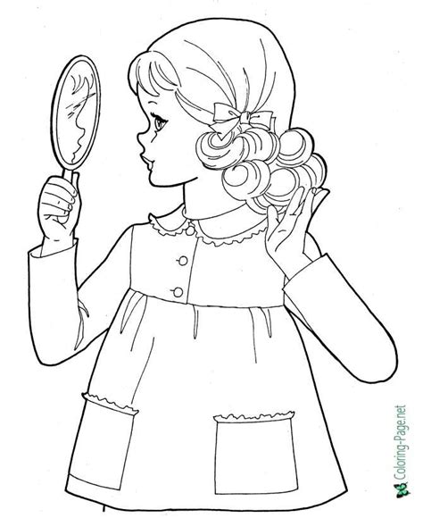 Girls At School Coloring Pages For Girls