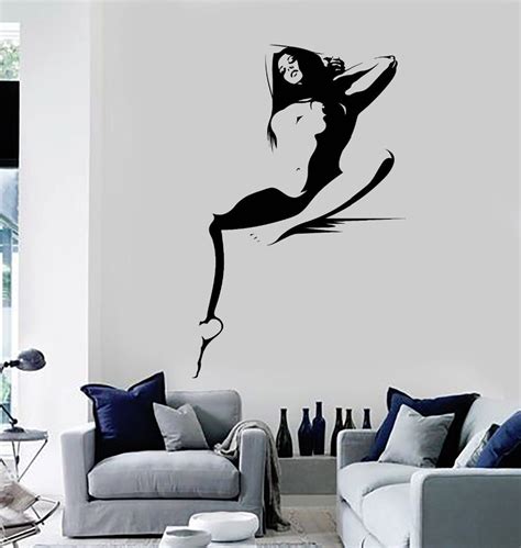 vinyl wall decal hot sexy woman naked girl adult decor stickers decorative stickers vinyl wall