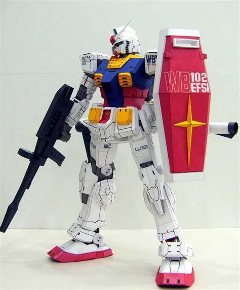 It also appears briefly in the mobile suit gundam: Free Template RX 78-2 Gundam Papercraft ver. Juancho ...
