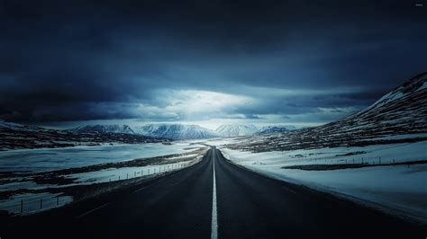 Road Towards The Snowy Mountains Wallpaper Nature Wallpapers 43384