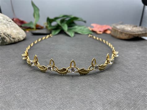 Circlets Celtic Peridot Tiara In Sterling Silver With 24k Gold