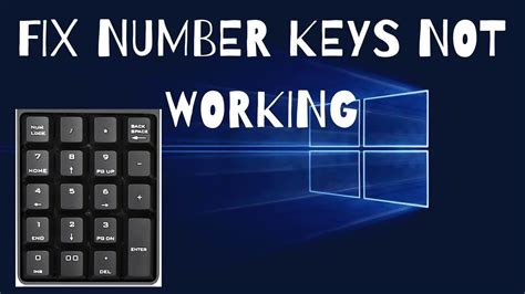 How To Fix Number Lock Keys Not Working On Windows Number Lock Not Working On Keyboard