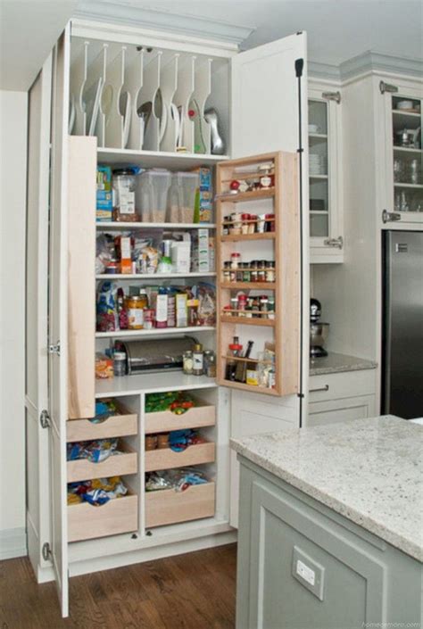 Built In Kitchen Pantry Design Ideas 07 Pantry