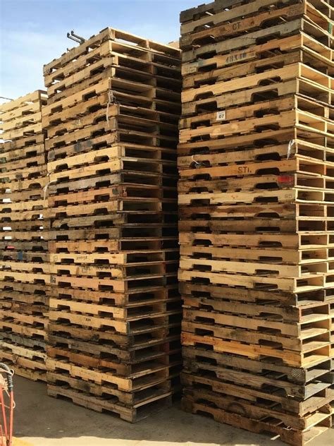 Used Recycled Wood B Pallets 48 X 40 4 Way Pallets 6