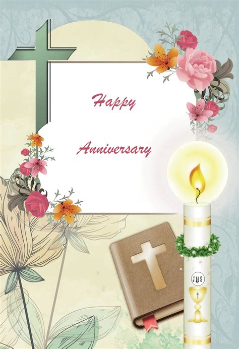 Happy Anniversary Religious Cards Ha19 Pack Of 12 2 Designs