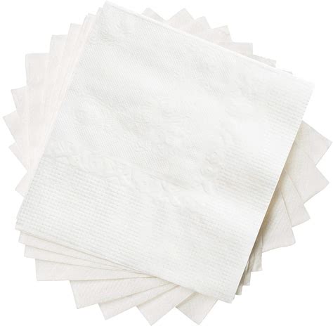 buy [500 count] white beverage napkins 1 ply bulk cocktail napkins restaurant bar paper napkins