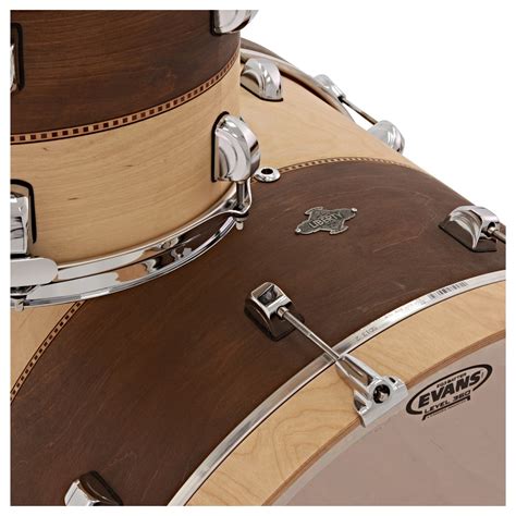 Disc Liberty Drums 5pc Fusion Series Drum Kit Whiskey Natural Inlay