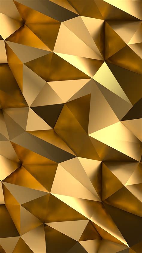 An Abstract Gold Background With Many Different Shapes And Sizes