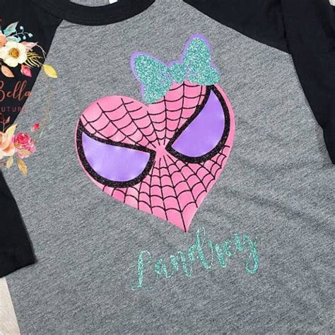 Valentine SVG DXF spider Man Inspired Heart for Girls - Etsy