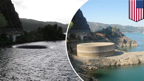 Lake Berryessa Glory Hole Spillway In Center Of Attention As Reservoir