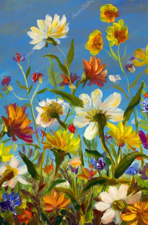 Magic bouquet — palette knife oil painting on canvas by leonid afremov. Oil painting of flowers | Oil Painting Flowers Beautiful ...