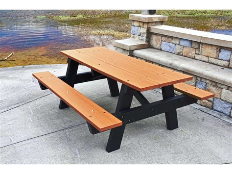 Frog Furnishings A Frame Ada Recycled Plastic 6 Ft 96w X 60d Rectangular Picnic Table