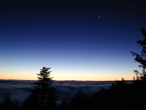 Dawn Venus Above The Sea Of Clouds