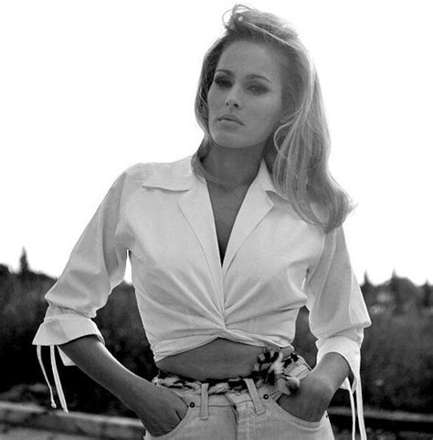 Ursula Andress Poses For A Magazine Shoot In Richmond Park London