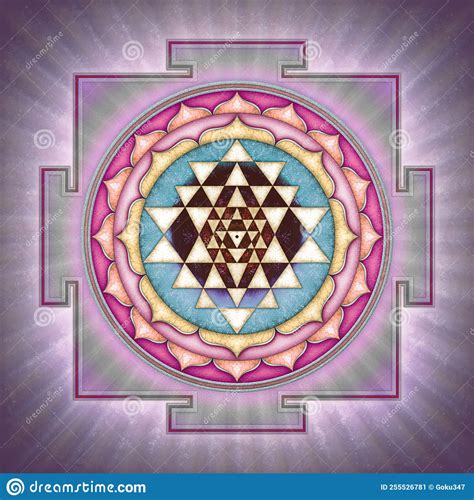 Shri Yantra Chakra Mandala Stock Illustration Illustration Of Mystical