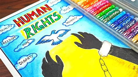 Human Rights Day Poster World Human Rights Day Drawing Poster On Human Rights Day For Beginners