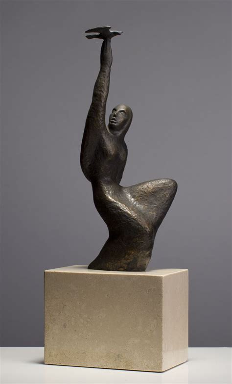 Bronze Woman With Dove Sculpture Sculpture Sculptures Statue