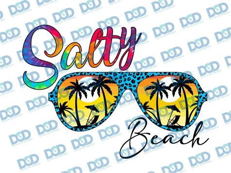 Salty Beach Sunglasses Png Print File For Sublimation Or Print Retro